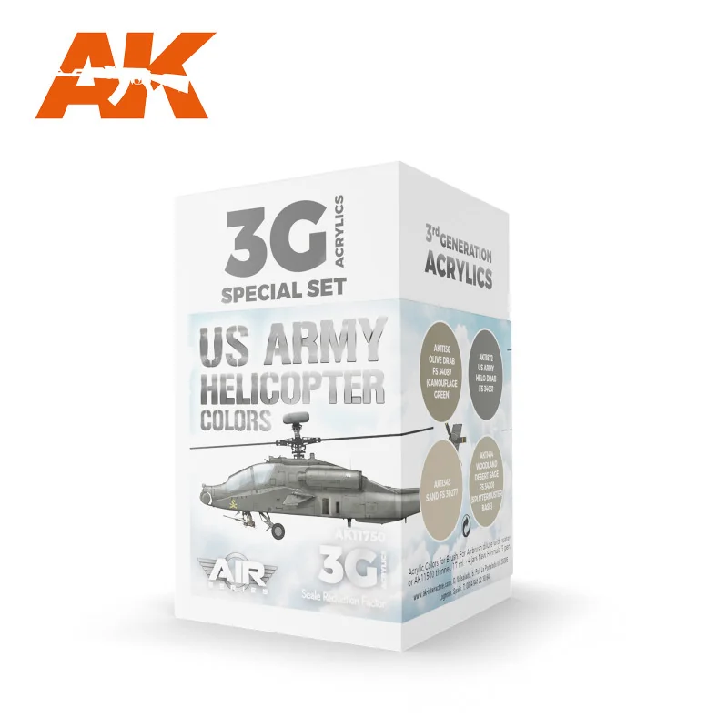 US ARMY HELICOPTER COLORS SET 3G