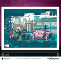 Cyberpunk 2077 lithographie Night City 45 x 60 cm