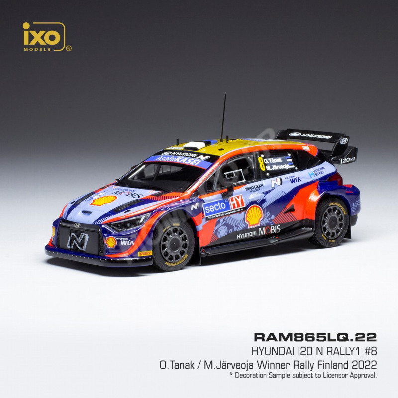 HYUNDAI I20 N RALLY 1 8 TANAK/JÄRVEOJA RALLYE FINLANDE WRC 2022 (EPUISE)