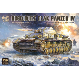 Maquette BORDER MODEL: 1/35; Kugelblitz Flak Panzer IV (MK103 Doppelflak 30mm), with PE parts and Metal Gun Barrel