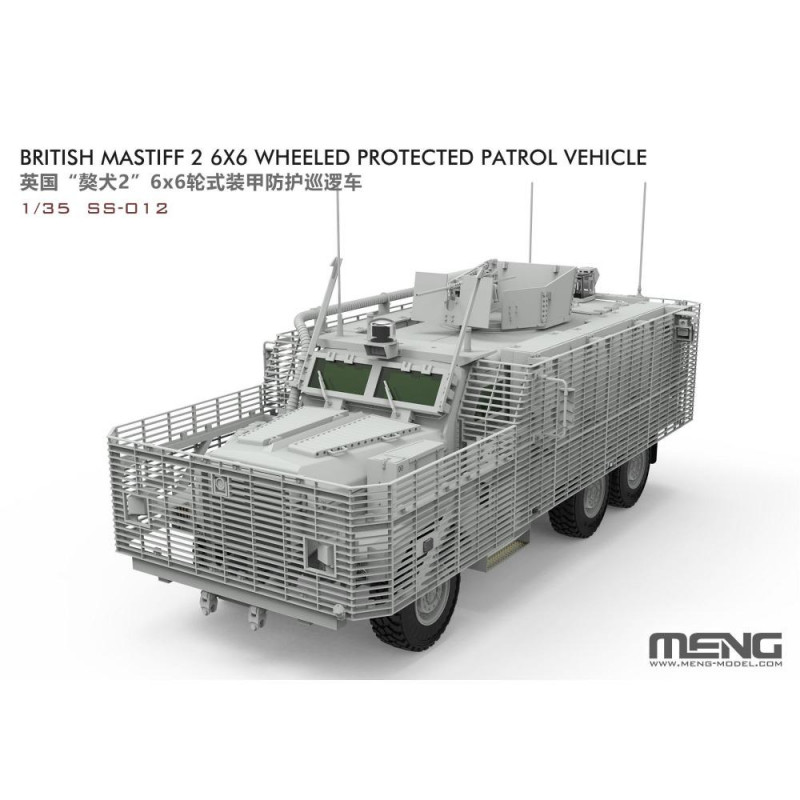 MENG MODEL: 1/35; British Mastiff 2 6X6 Wheeled Protected Patrol Vehicle