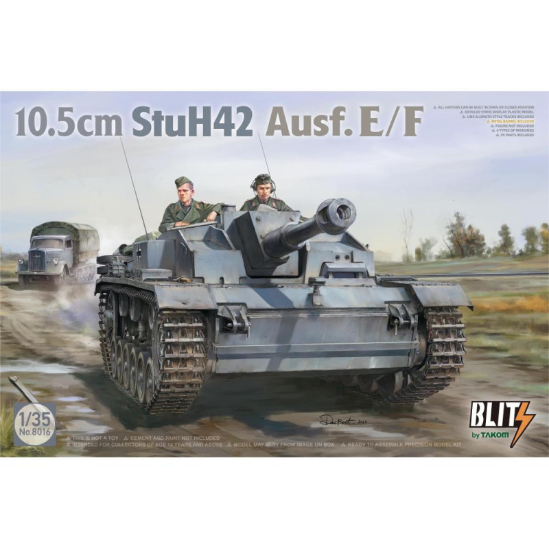 TAKOM MODEL: 1/35; 10.5cm StuH42 Ausf.E/F