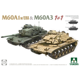 Maquette TAKOM MODEL: 1/72; M60A1w/ERA & M60A3 1+1