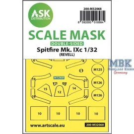 Spitfire Mk.IXc (mid) double-sided fit mask f.Rev.