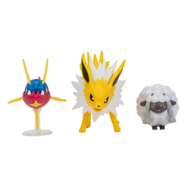  Pokémon pack 3 figurines Battle Figure Set Moumouton, Carvanha & Voltali