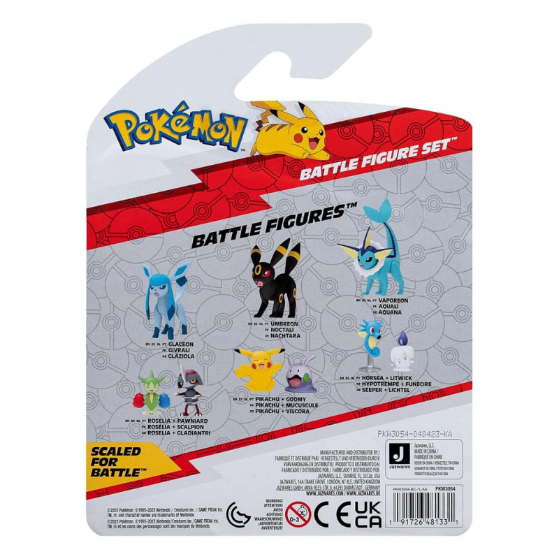 Minifigurine Pokémon Battle Figure Set Carapuce + Brutalibré + Pikachu, Commandez facilement en ligne