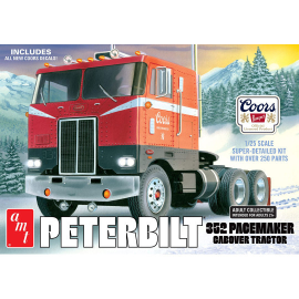 Maquette camion Maquette de camion en plastique Peterbilt 352 Pacemaker Coe Coors Beer 1:25