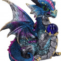 Orb Hoard Dragon Figurine Blue