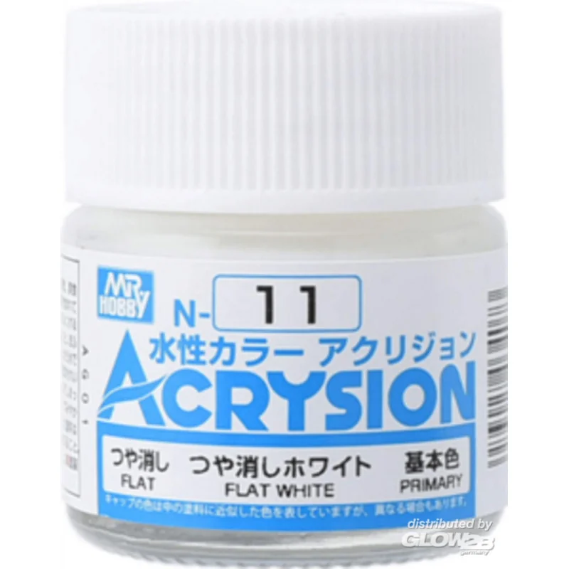 Mr Hobby -Gunze Acrysion (10 ml) Flat White