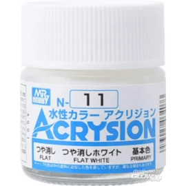 Mr Hobby -Gunze Acrysion (10 ml) Flat White