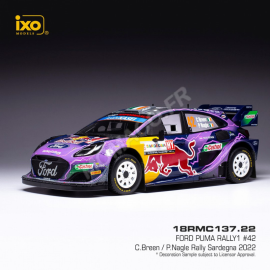 Miniature FORD PUMA RALLY 1 42 BREEN/NAGLE WRC RALLYE DE SARDAIGNE 2022 (EPUISE)