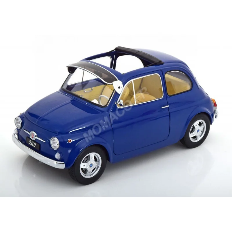 Fiat 500 1968 Light blue KK Scale KKDC120035 - Miniatures Autos Motos