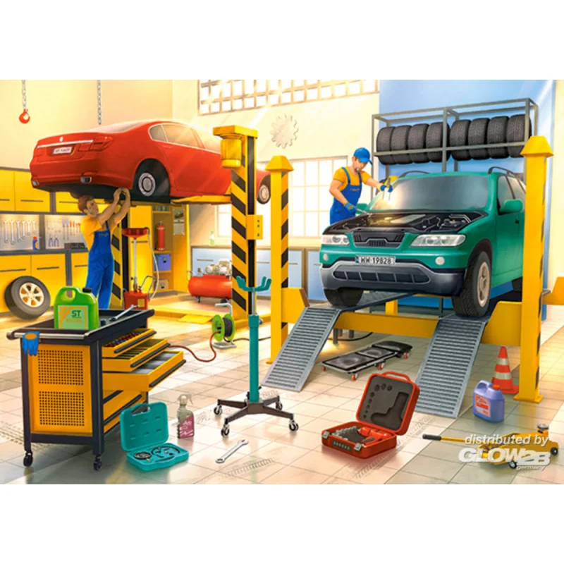 Car Workshop Puzzle 120 Teile