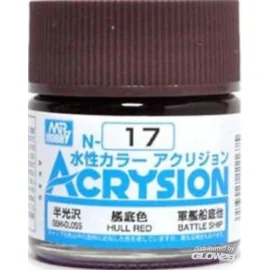 Mr Hobby -Gunze Acrysion (10 ml) Hull Red