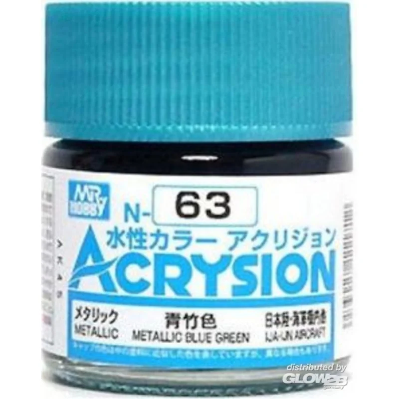 Mr Hobby -Gunze Acrysion (10 ml) Metallic Blue Green