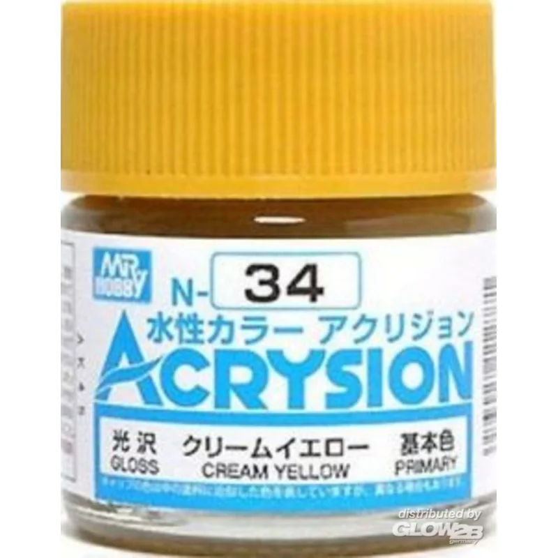 Mr Hobby -Gunze Acrysion (10 ml) Cream Yellow