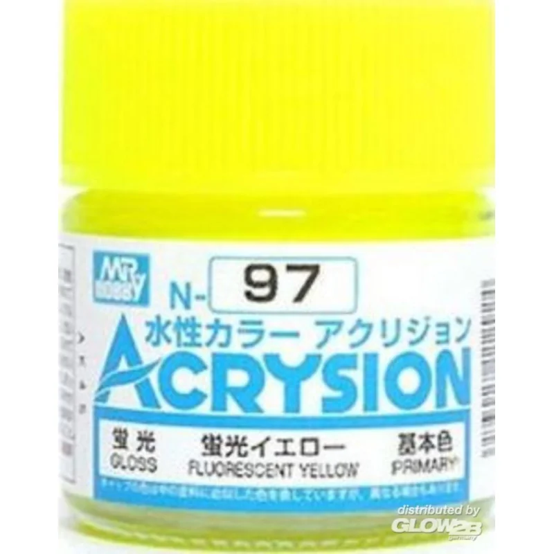 Mr Hobby -Gunze Acrysion (10 ml) Fluorescent Yellow