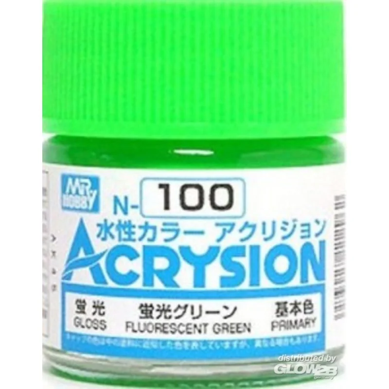 Mr Hobby -Gunze Acrysion (10 ml) Fluorescent Green