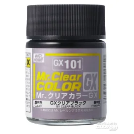 Mr Hobby -Gunze Mr. Clear Color GX (18 ml) Clear Black