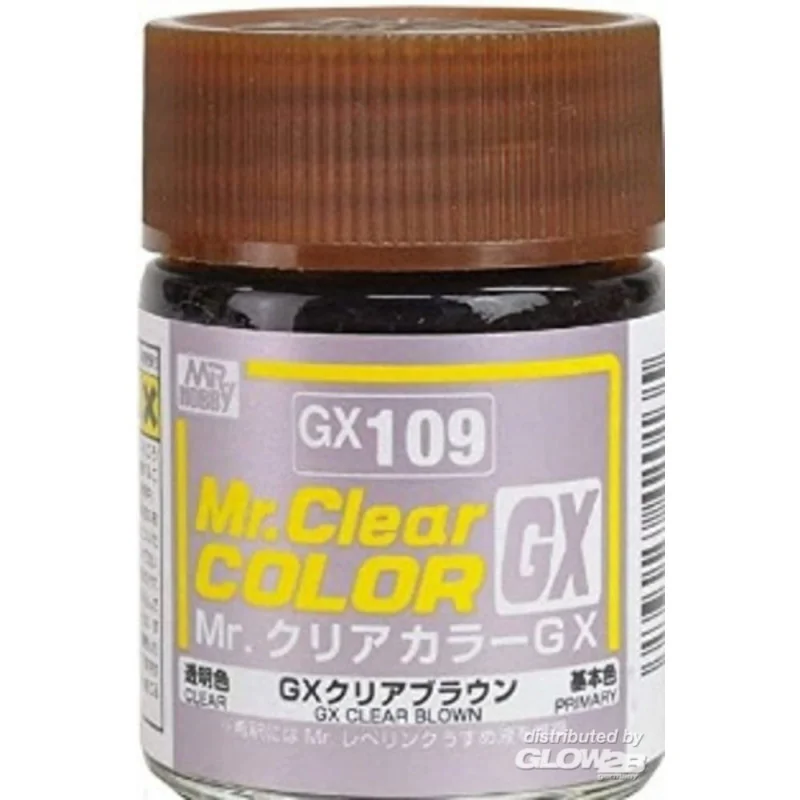 Mr Hobby -Gunze Mr. Clear Color GX (18 ml) Clear Brown