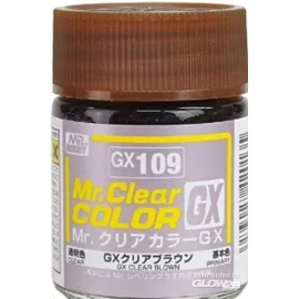 Mr Hobby -Gunze Mr. Clear Color GX (18 ml) Clear Brown