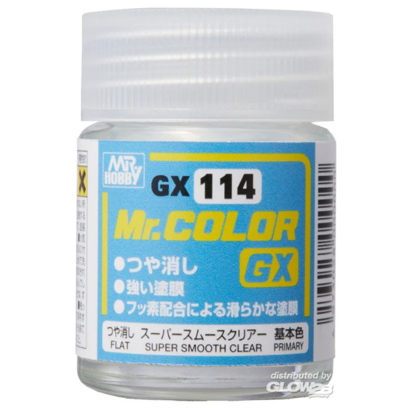 Mr Hobby -Gunze Mr. Color GX Super Smooth Clear Flat (18ml)