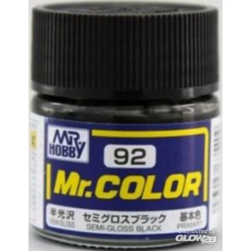 Mr Hobby -Gunze Mr. Color (10 ml) Semi Gloss Black