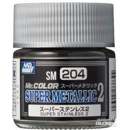 Mr Hobby -Gunze Mr. Color Super Metallic Colors II (10 ml) Super Stainless II