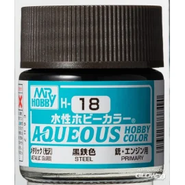 Mr Hobby -Gunze Aqueous Hobby Colors (10 ml) Steel