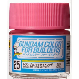 Mr Hobby -Gunze Gundam Color For Builders (10ml) TRANS-AM HIGHLIGHT RED