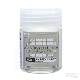 Mr Hobby -Gunze Mr. Crystal Color (18ml) Diamond Silver