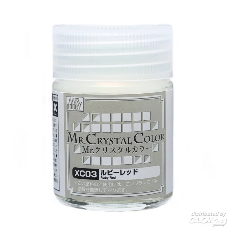 Mr Hobby -Gunze Mr. Crystal Color (18ml) Ruby Red