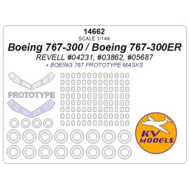 Boeing 767-300 / Boeing 767-300ER + wheels masks + Boeing 767 prototype mask