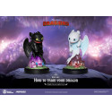  Dragons pack 2 figurines Mini Egg Attack Krokmou & Light Fury 10 cm