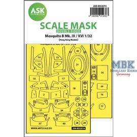 Mosquito B Mk.IX/XVI double-sided fit mask HKModel