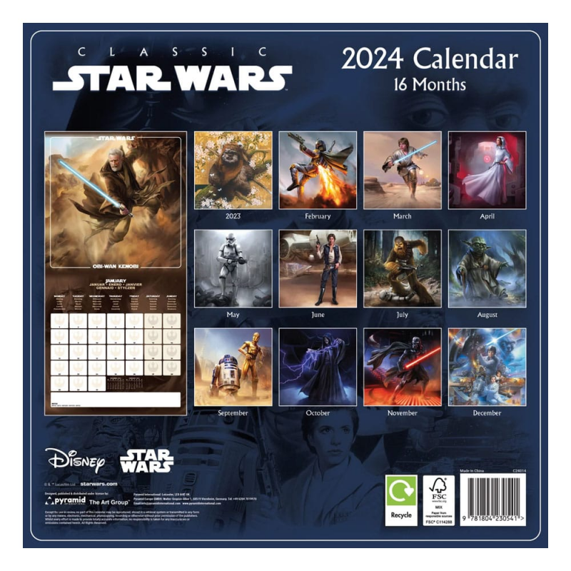 Star Wars calendrier 2024 Anime
