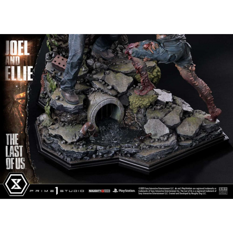 The Last of Us Part I statuette Ultimate Premium Masterline Series Joel & Ellie Deluxe Version (The Last of Us Part I) 73 cm