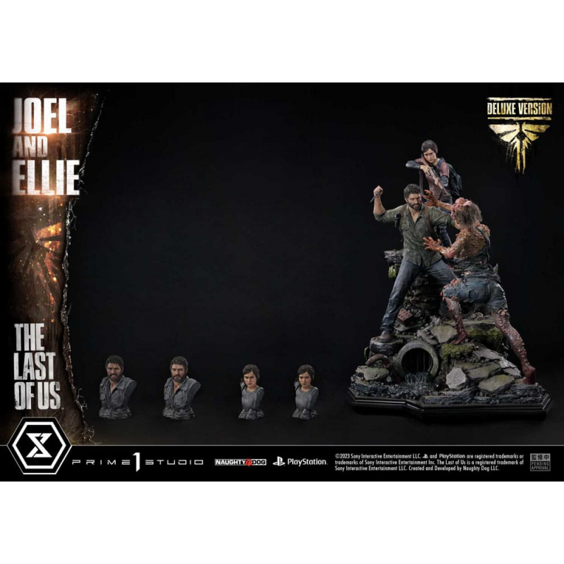 The Last of Us Part I statuette Ultimate Premium Masterline Series Joel & Ellie Deluxe Version (The Last of Us Part I) 73 cm