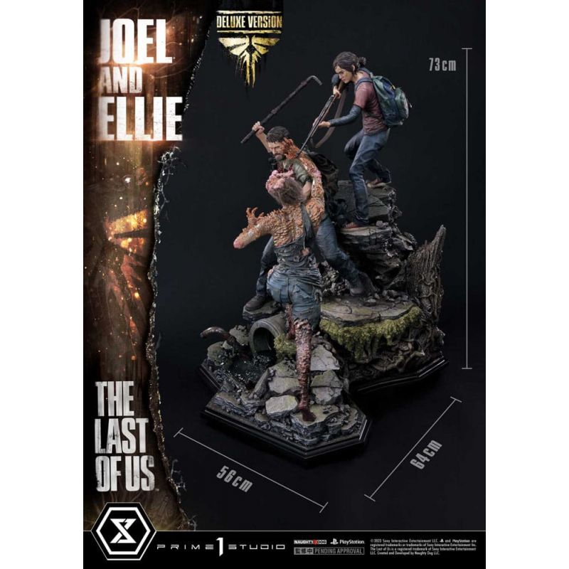 The Last of Us Part I statuette Ultimate Premium Masterline Series Joel & Ellie Deluxe Version (The Last of Us Part I) 73 cm