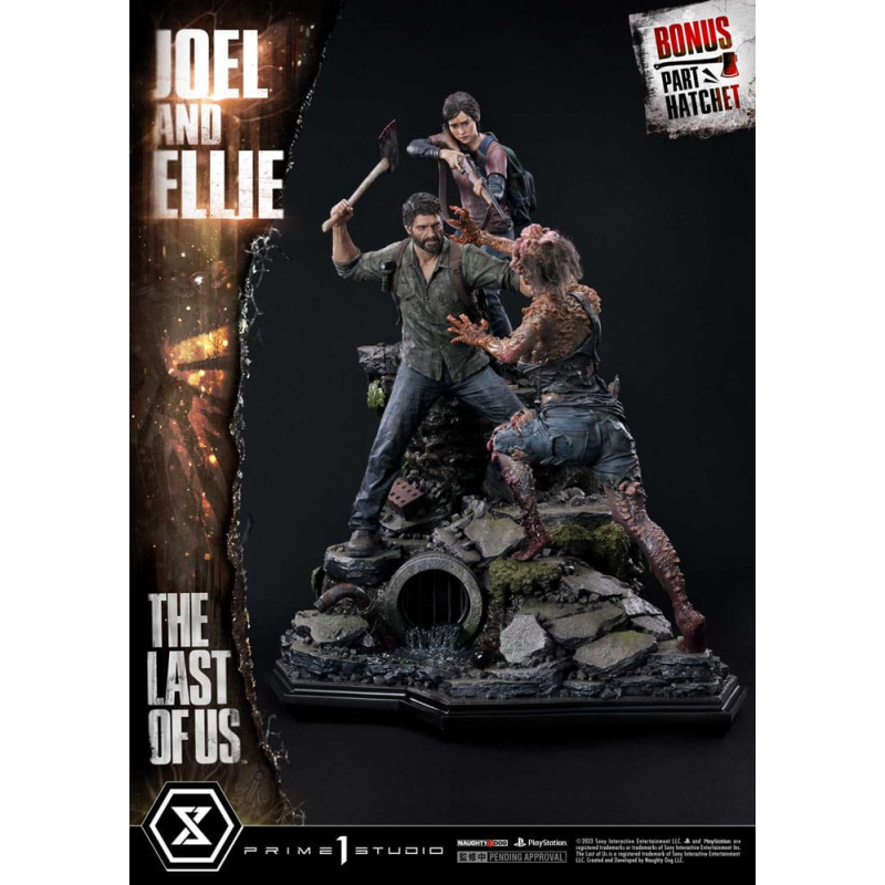 The Last of Us Part I statuette Ultimate Premium Masterline Series Joel & Ellie Deluxe Bonus Version (The Last of Us Part I) 73 