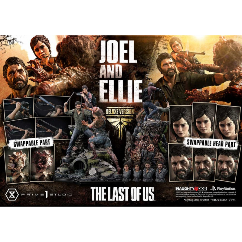 The Last of Us Part I statuette Ultimate Premium Masterline Series Joel & Ellie Deluxe Bonus Version (The Last of Us Part I) 73 