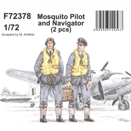 de Havilland Mosquito Pilot and Navigator (designed to be used with Airfix, Hasegawa, Matchbox and Tamiya kits)