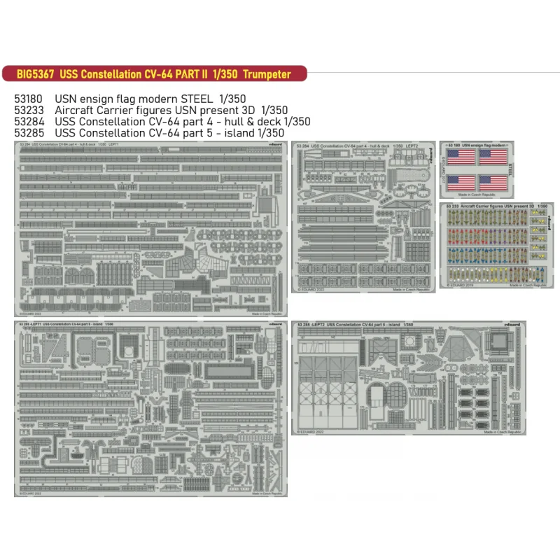 USS Constellation CV-64 PART II 1/350 (designed to be used with Trumpeter kits)