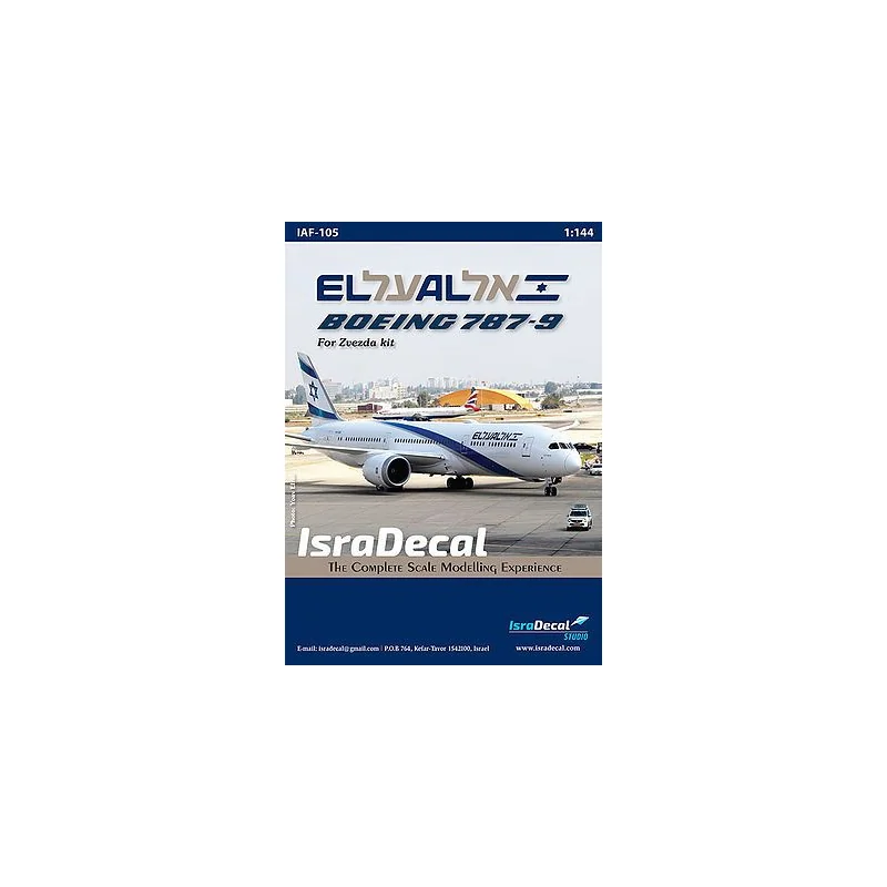 Décal El-Al 'Dreamliner' Boeing 787-9 (designed to be used with Zvezda kits)