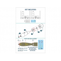 Weapon set - 250lb bombs de Havilland DH-100 Vampire Mk.3/Mk.5 (designed be used with Infinity Models kits)
