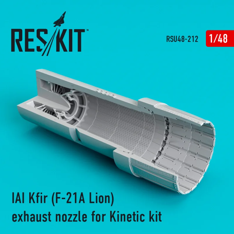 IAI Kfir (F-21A Lion) exhaust nozzle (designed to be used with Kinetic Model kits)