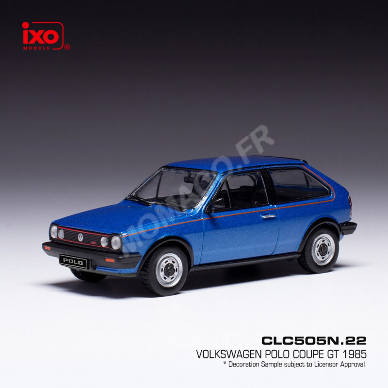 Miniature Ixo models VOLKSWAGEN POLO COUPE GT 1985 BLEUE
