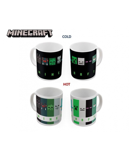 Minecraft Coffret cadeau mug et dessous de verre en céramique – Mode survie  et Creeper