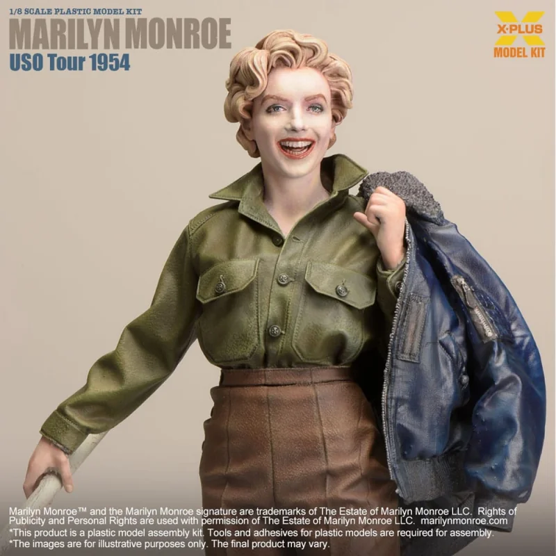 Marilyn Monroe figurine Plastic Model Kit 1/8 USO Tour 1954 25 cm