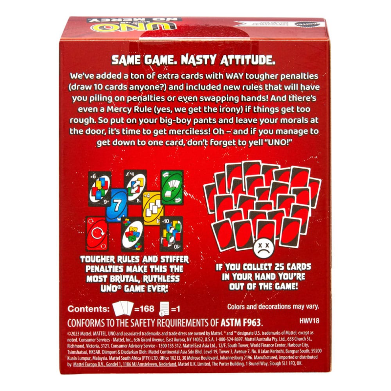 Mattel UNO jeu de cartes Iconic Series Anniversary Editio